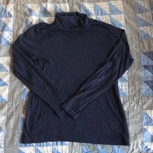 J Crew navy tissue turtleneck size medium